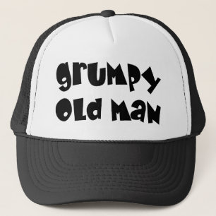 Grumpy gamal man keps