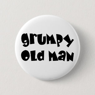 Grumpy gamal man knapp