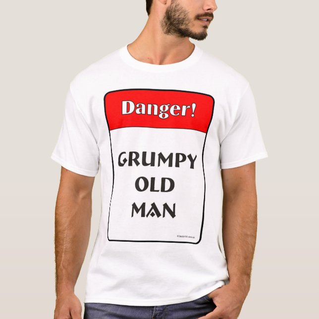 Grumpy gamal man tee shirt (Framsida)