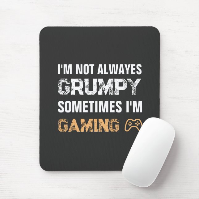 Grumpy Gamer Funny spelcitat Musmatta (Med mus)