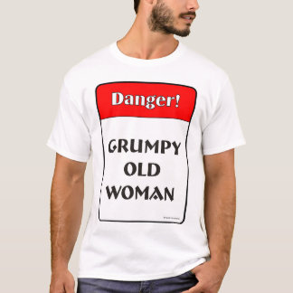 Grumpy gammal kvinna tee