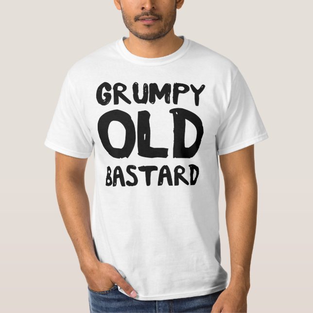 Grumpy gammal oäkting t-shirt (Framsida)
