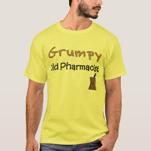 Grumpy gammala PharmacistT-tröja och gåvor Tee