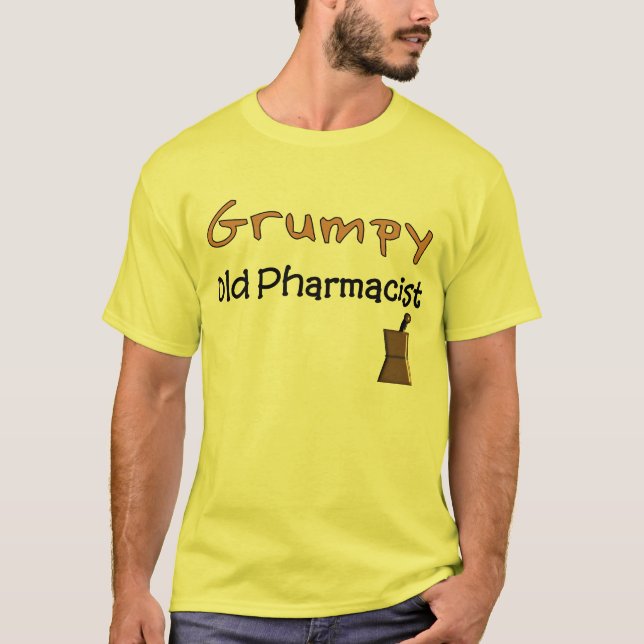 Grumpy gammala PharmacistT-tröja och gåvor Tee (Framsida)