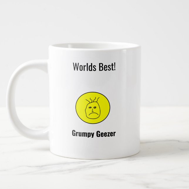 Grumpy Geezer Fars Dag Jumbo Mugg (Vänster)