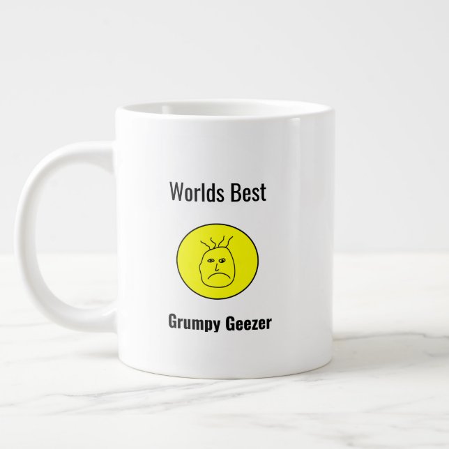 Grumpy Geezer Fars Dag Jumbo Mugg (Vänster)