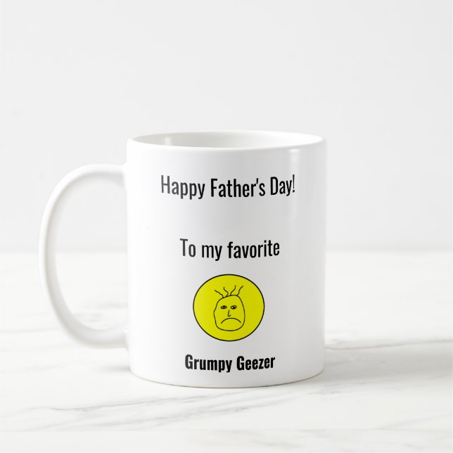 Grumpy Geezer Fars Dag Kaffemugg (Vänster)