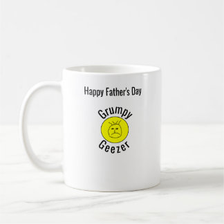 Grumpy Geezer Liten logotyp med böjd text Kaffemugg