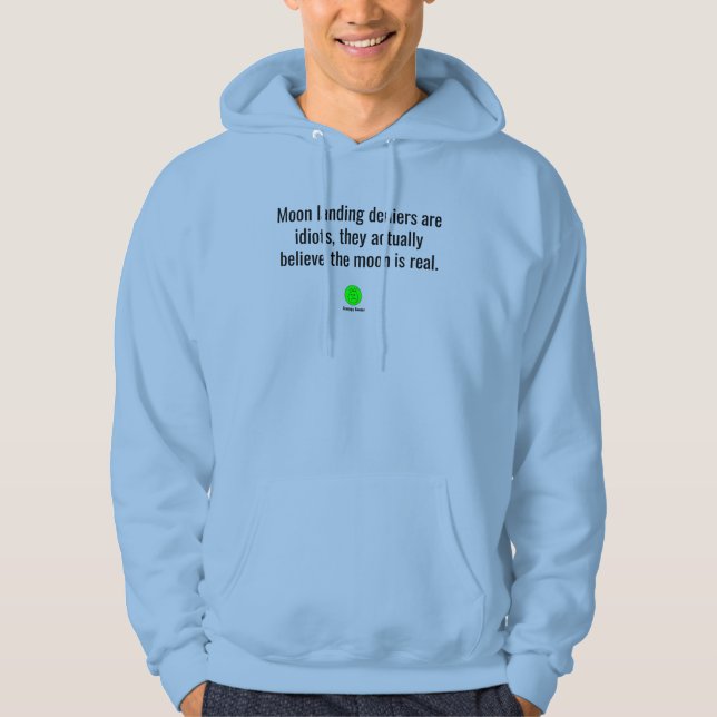 Grumpy Geezer månlandning Hoodie (Framsida)