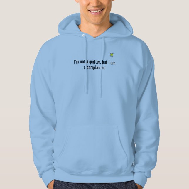 Grumpy Geezer Slutare Liten logotyp Hoodie (Framsida)