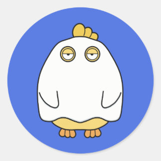 Grumpy Ghost Chick Runt Klistermärke