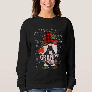 Grumpy Gnome Buffalo-rutig Matchande Familj Jul T Shirt