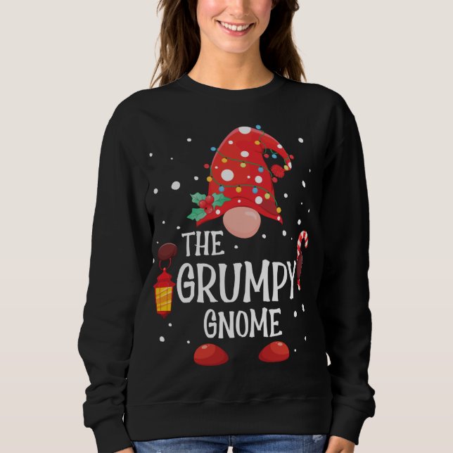 Grumpy Gnome Matching Familjegul Gnome P T Shirt (Framsida)