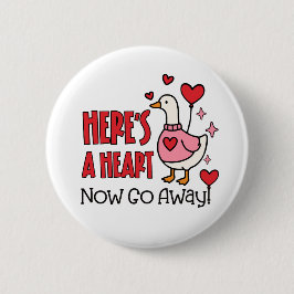 Grumpy Goose Anti-Valentine Heart Knapp