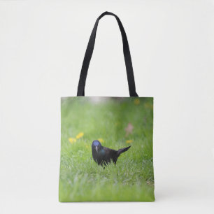 Grumpy Grackle Tote bag Tygkasse