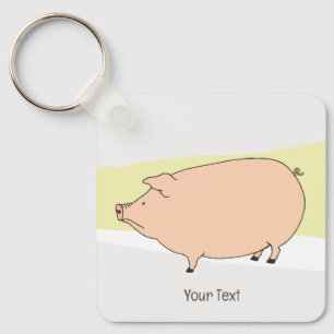 Grumpy Gris Neutralt Färg Personlig Keychain Nyckelring