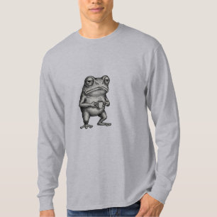 Grumpy Groda Kaffe Måndag Morgon Vintage Design T Shirt