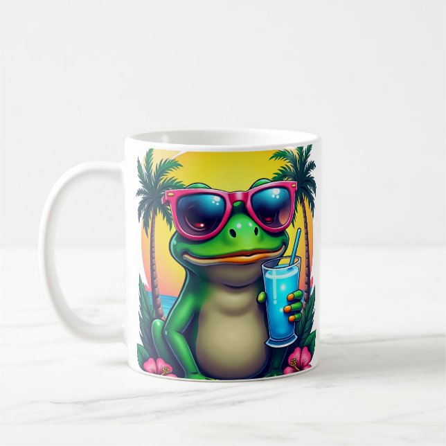Grumpy Groda Y2K Flip Telefon Slushie Vaporwave Tr Kaffemugg (Vänster)