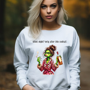 Grumpy Grönt Hårig Women Kärlek Cocktails T Shirt
