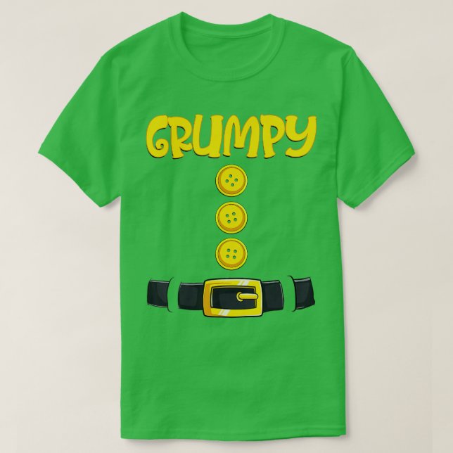 Grumpy Halloween Dwarf Costume Color Matching  T Shirt (Design framsida)