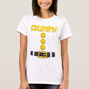 Grumpy Halloween Dwarf Costume Färg Matching T Shirt