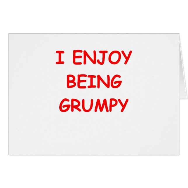 grumpy hälsningskort (Framsidan Horizontal)