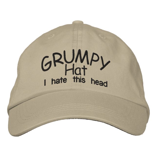 Grumpy HAT Broderad Keps (Framsida)