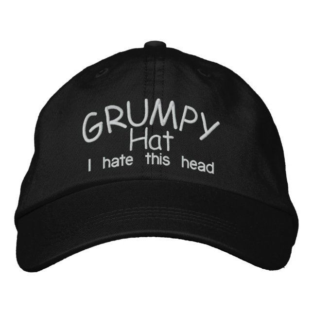 Grumpy HAT Broderad Keps (Framsida)