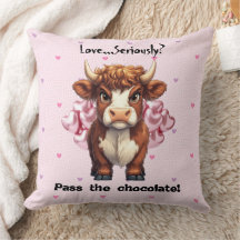 Grumpy Highland Cow Valentine Day
