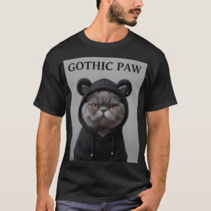 Grumpy Hoodie Katt Urban Streetwear Grafisk Tröja