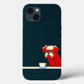Grumpy Hund Coffee Time - Cute Minimalist Mobil Ca