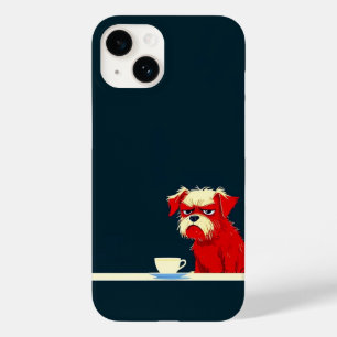 Grumpy Hund Coffee Time - Cute Minimalist Mobil Ca