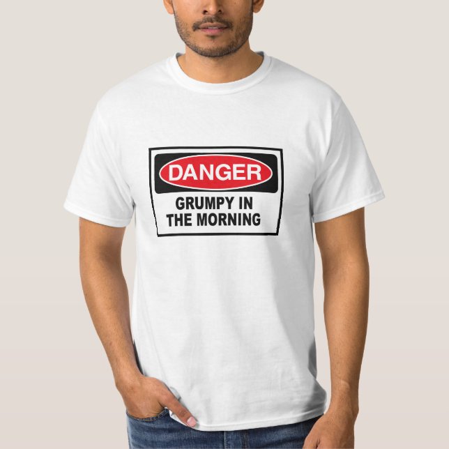 grumpy in the morning tee (Framsida)