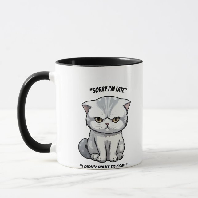 Grumpy Introvert Cat Mugg (Vänster)
