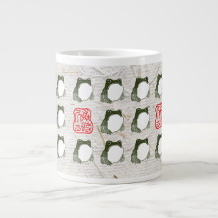 Grumpy Japanska Frog Toad 1800-talet Jumbo Mugg