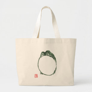 Grumpy Japanska Frog Toad 1800-talet Jumbo Tygkasse