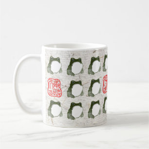Grumpy Japanska Frog Toad 1800-talet Kaffemugg