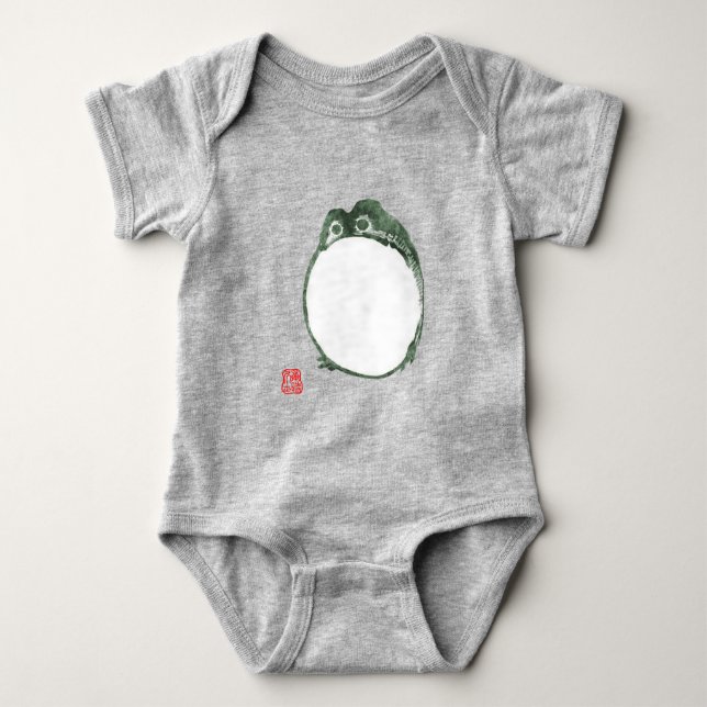 Grumpy Japanska Frog Toad 1800-talet T Shirt (Framsida)