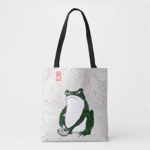 Grumpy Japanska Frog Toad 1800-talet Tygkasse