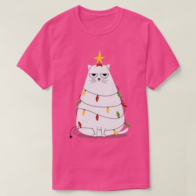 Grumpy jul Cat Gift Halloween Day Thanksgivi T Shirt (Design framsida)