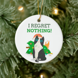 Grumpy jul Cat Julgransprydnad Keramik