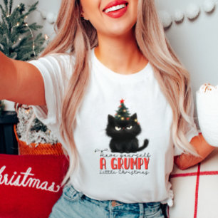 Grumpy jul Cat T-Shirt