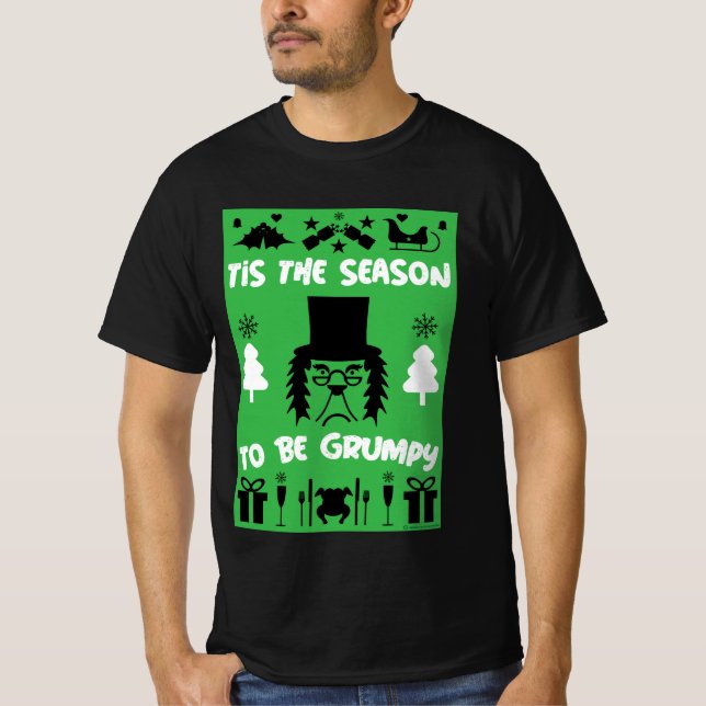 Grumpy jul T-Shirt (Framsida)