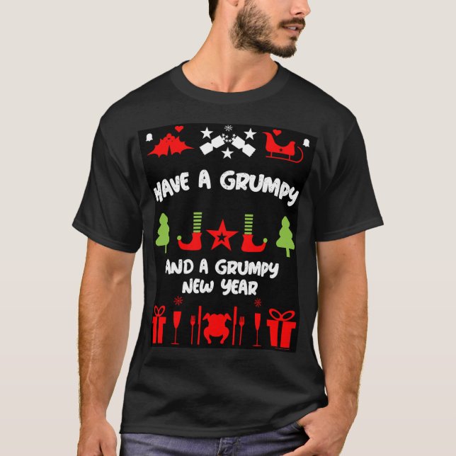 Grumpy jul t shirt (Framsida)