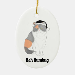 Grumpy Katie bah humbug Julgran dekoration