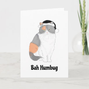 Grumpy Katie bah humbug julkort Kort