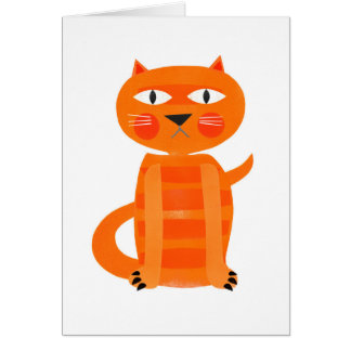 Grumpy katt hälsningskort