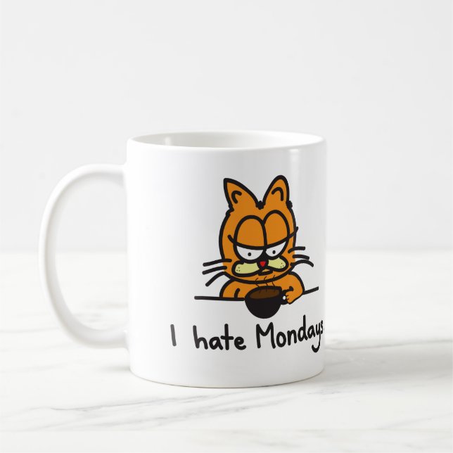 Grumpy kattkaffekopp kaffemugg (Vänster)