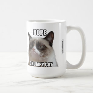 Grumpy kattmugg - NOPE. GRUMPY KATT ", Kaffemugg