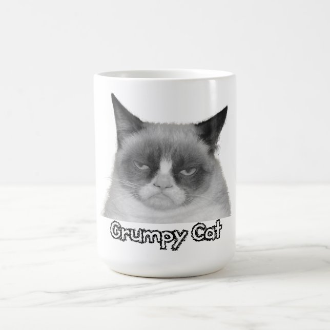 Grumpy kattmugg (text "för den Grumpy katten") Kaffemugg (Center)